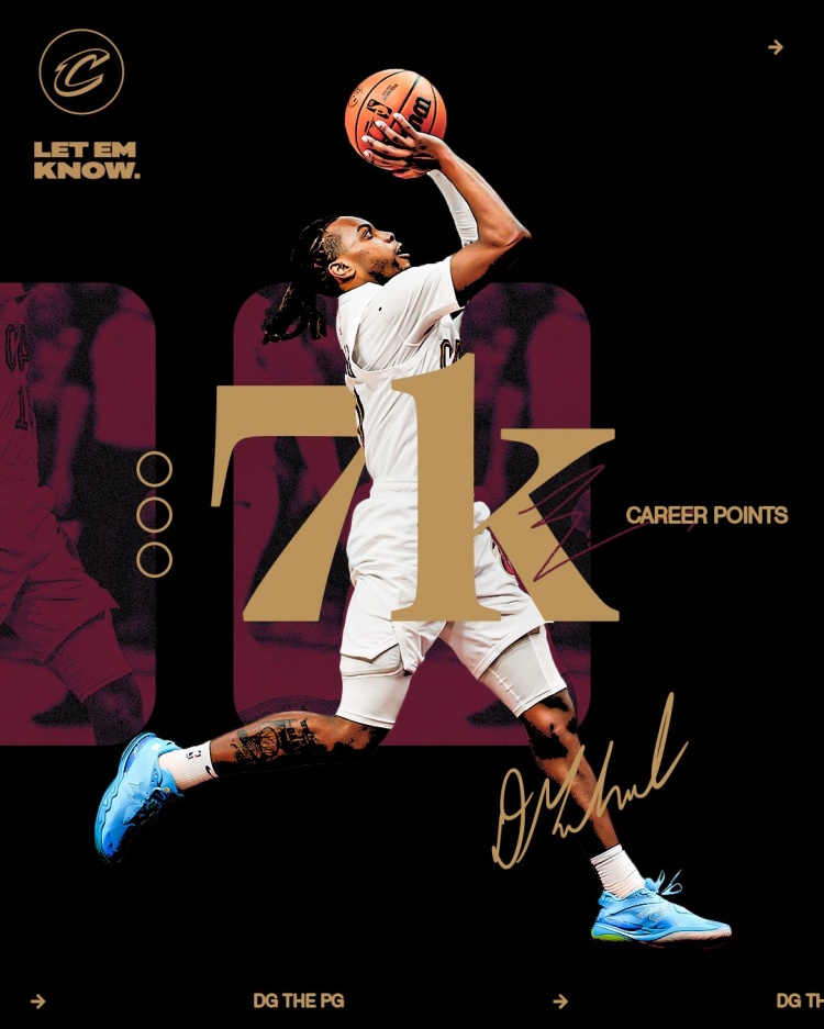 未來可期！加蘭騎士生涯得分達到7000分 隊史第11位！