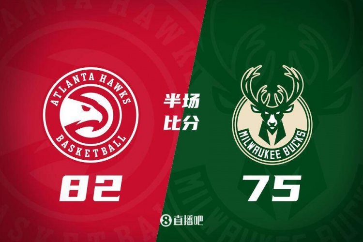 半場戰報：雄鹿落后老鷹7分 字母哥21+4+5庫茲馬14+4 吹楊16+10